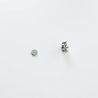 Magnetic Earrings 6mm Stainless Steel – Clip-On Earrings (Set of 2)